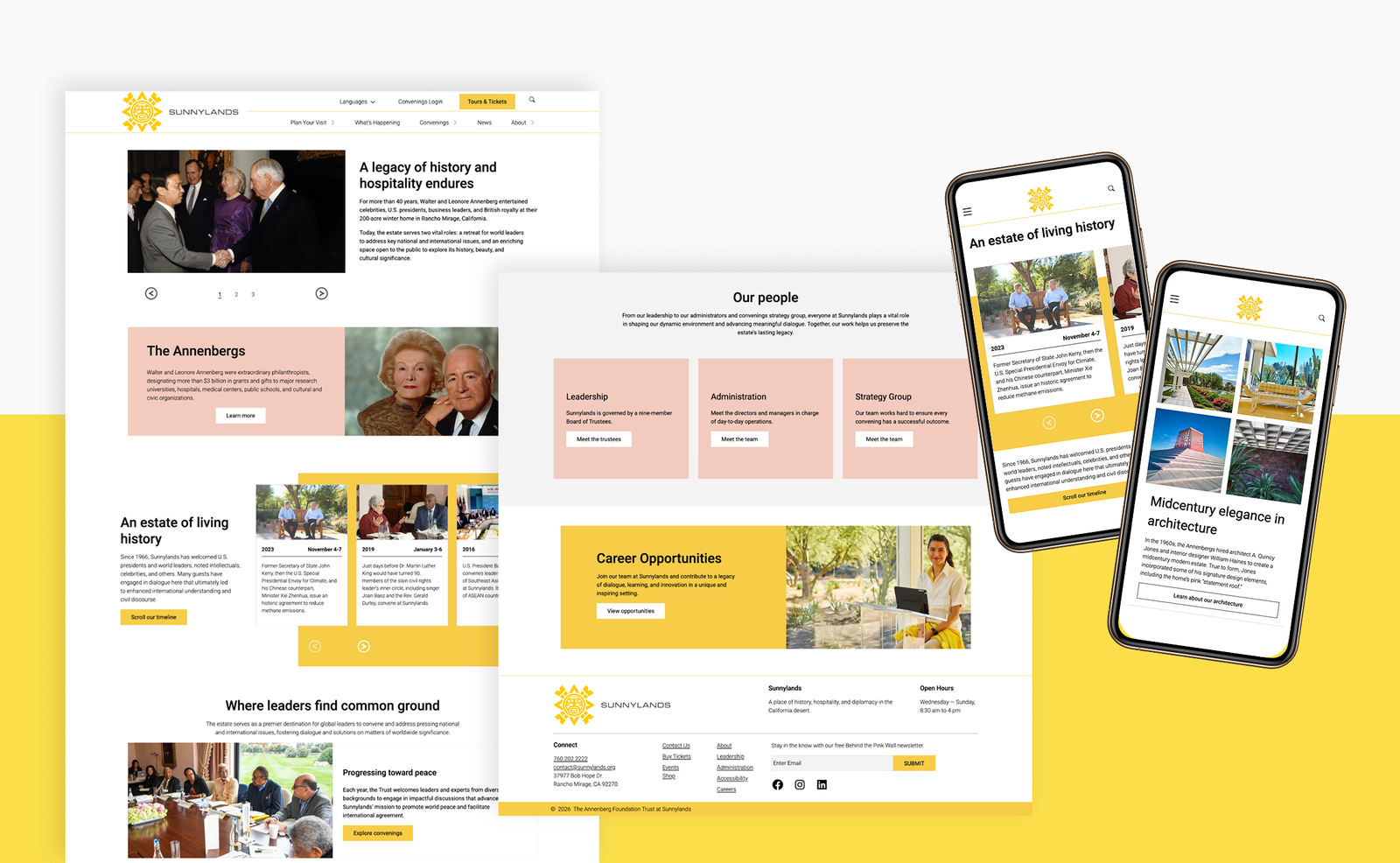 Elevating the Sunnylands digital experience to match its historic architectural legacy